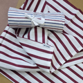 Muslin Swaddle Sheets – Marron Stripe