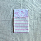 Muslin Swaddle Sheets – Pink & Ivory(85x85cm)