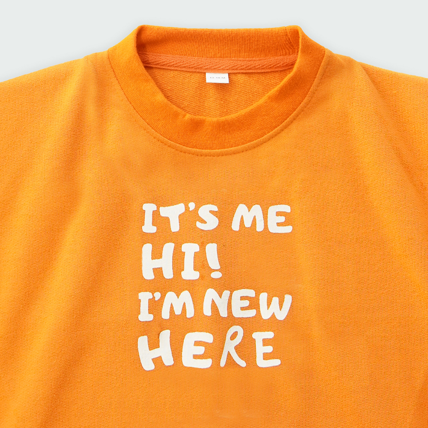 Orange Terry Baby Set – Sweatshirt & Trouser