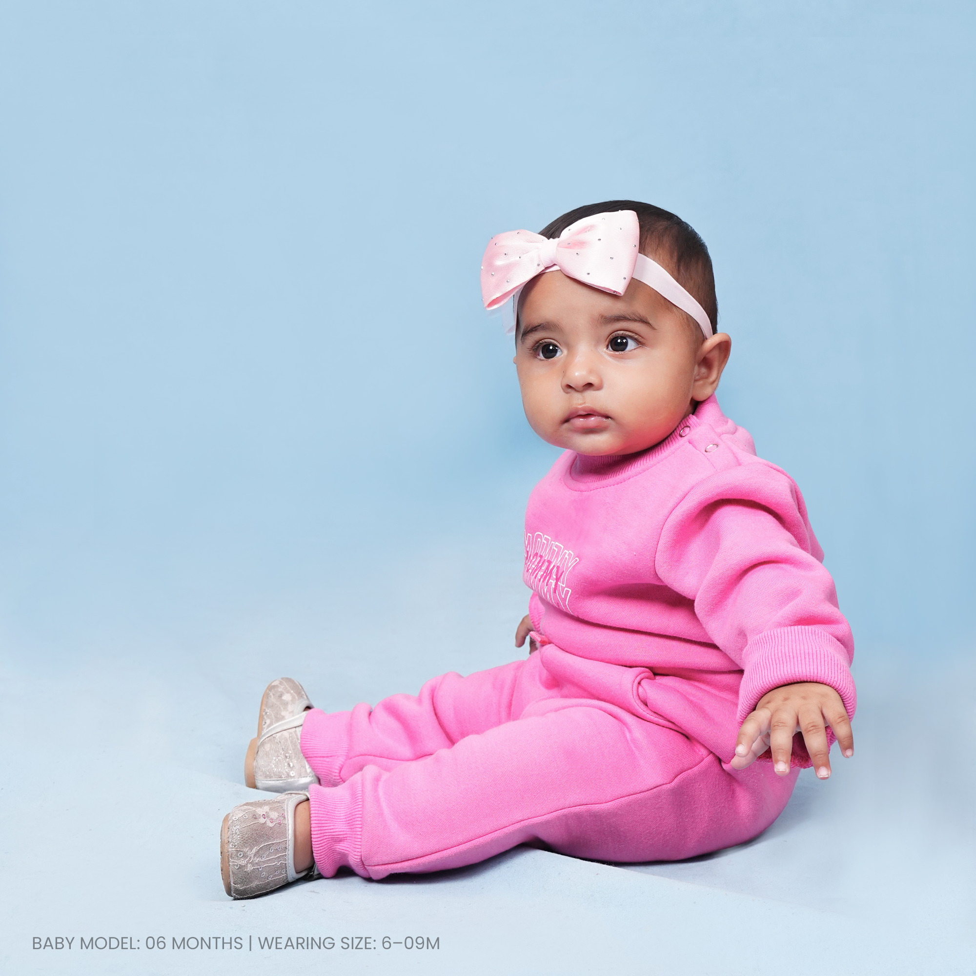 Baby Girl Pink Bodysuit & Jogger Set