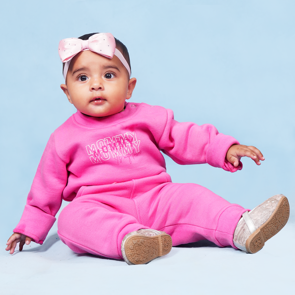 Pink Bodysuit & Jogger Set