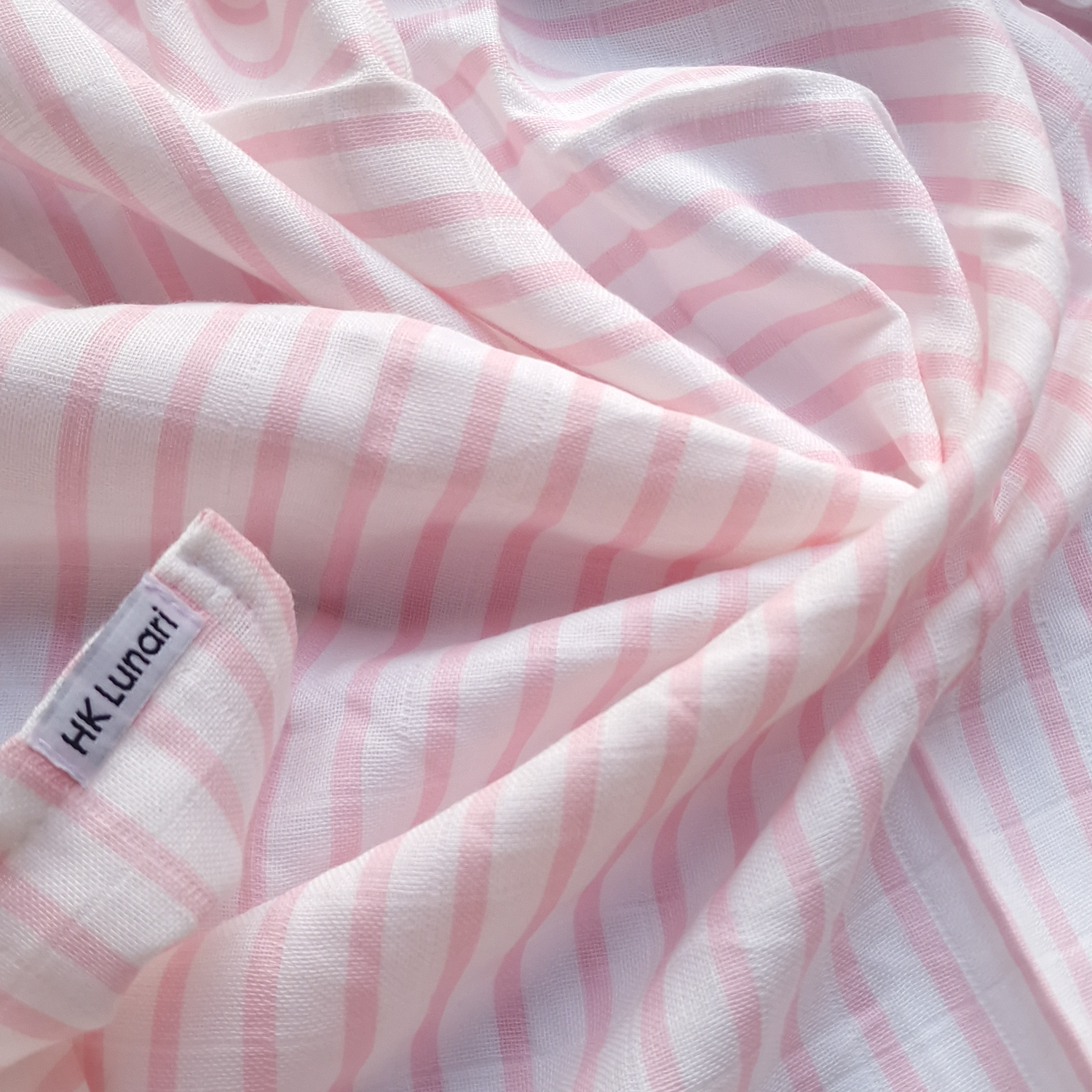 Muslin Swaddle Sheets – Pink & Pink Stripes