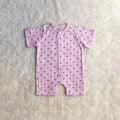 Pink Polka Half Romper - Cotton