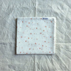 Muslin Swaddle Sheets – Leaf Print & Polka - Ivory (85x85cm)