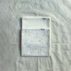 Muslin Swaddle Sheets – Leaf Print & Polka - Ivory (85x85cm)