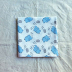 Muslin Swaddle Sheets – Rhino Print & Ivory