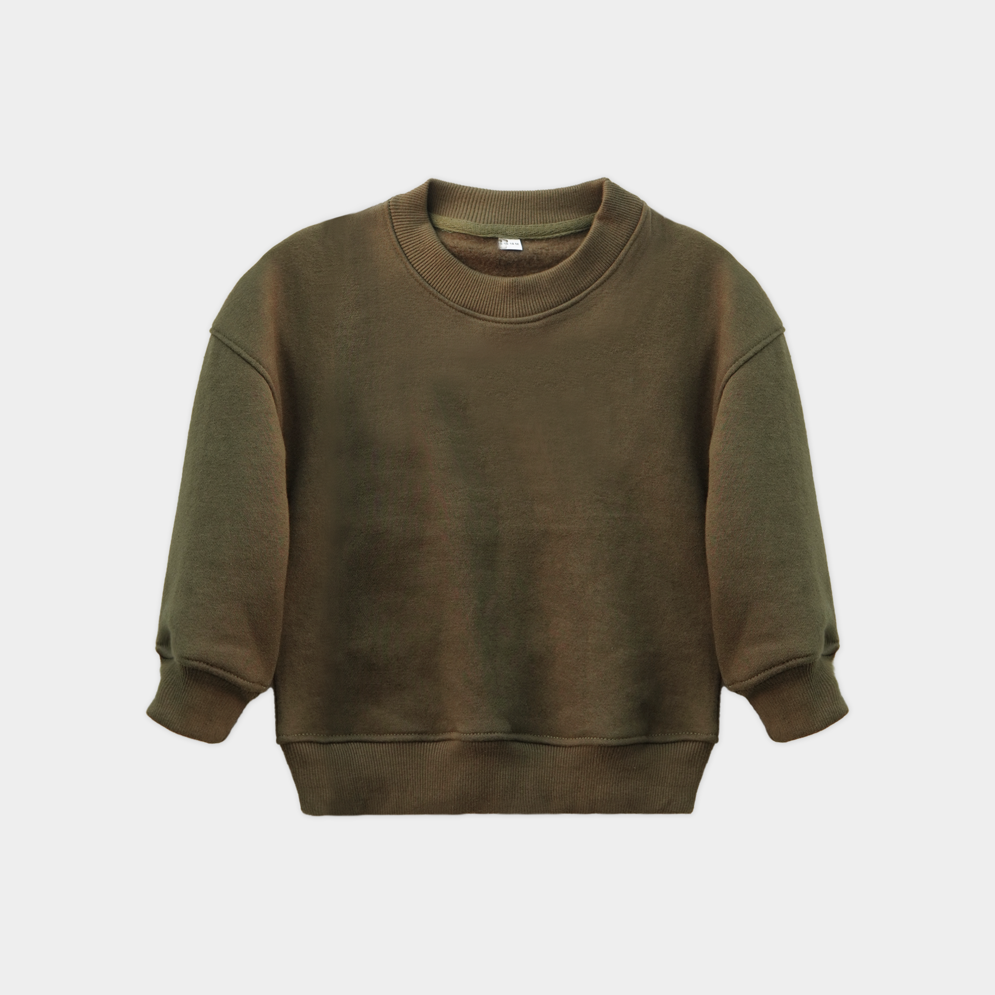 Olive Green Unisex Fleece Sweatshirt & Trouser Set