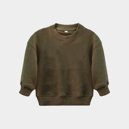 Olive Green Unisex Fleece Sweatshirt & Trouser Set