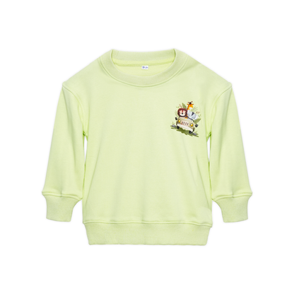 Safari Lime Terry Sweatshirt & Trouser Set