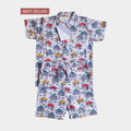 Truck Print Co-ord Set – Boys Cotton Summer Outfit