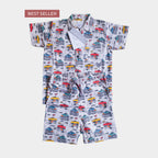 Truck Print Co-ord Set – Boys Cotton Summer Outfit