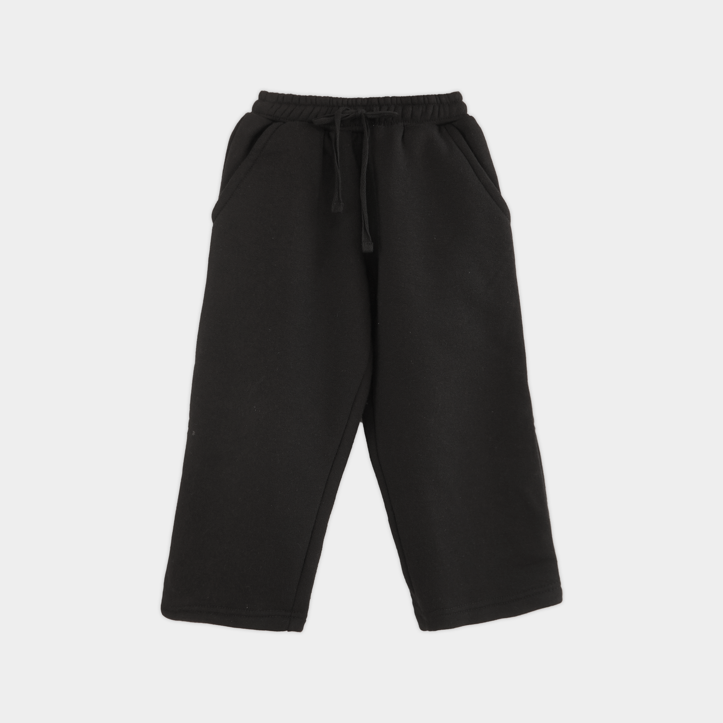 Black Unisex Fleece Sweatshirt & Trouser Set