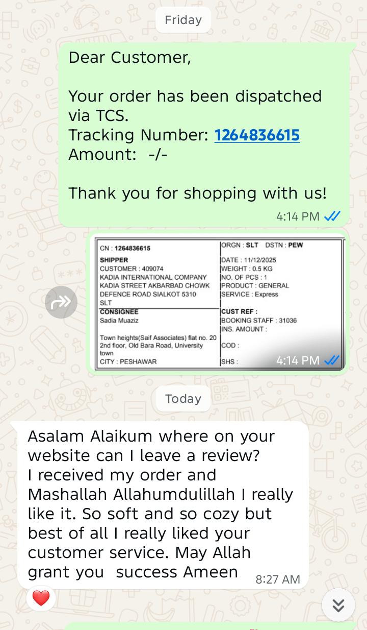 Mahnoor WhatsApp Review