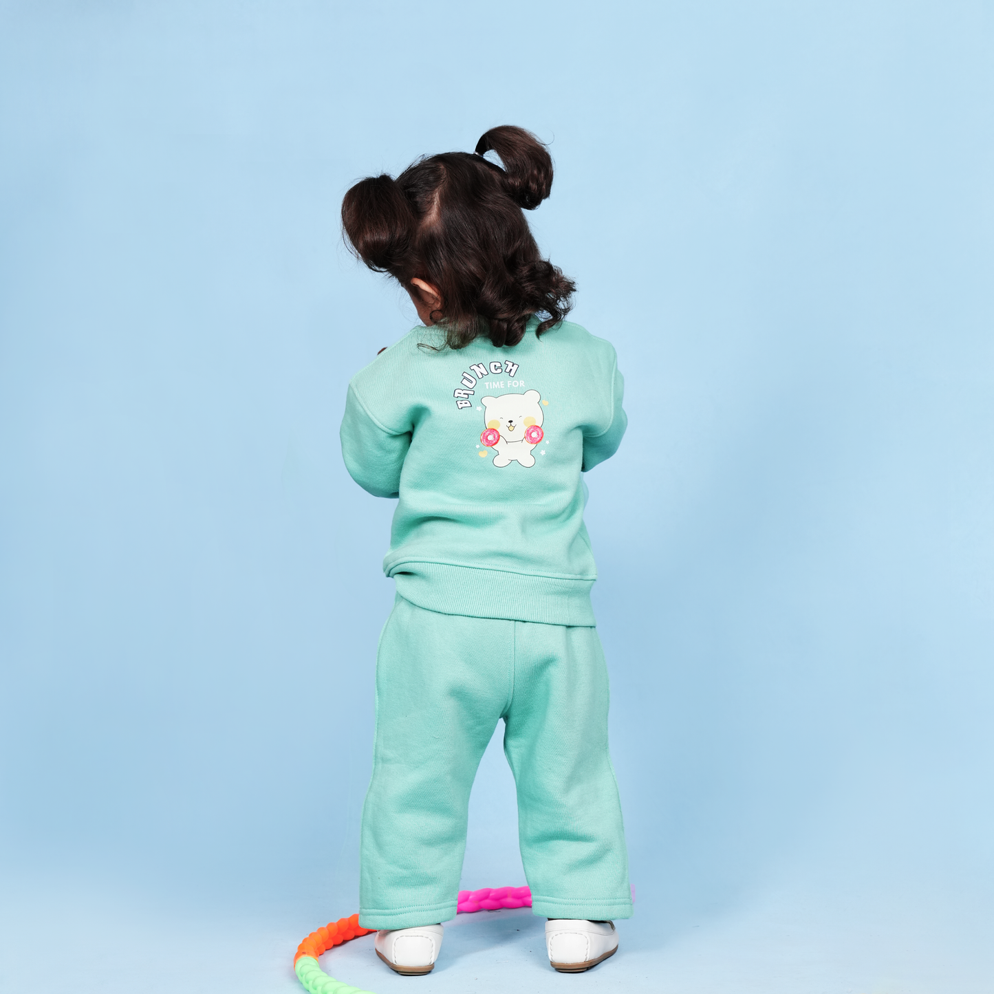 Brunch Time Mint Fleece Sweatshirt Set