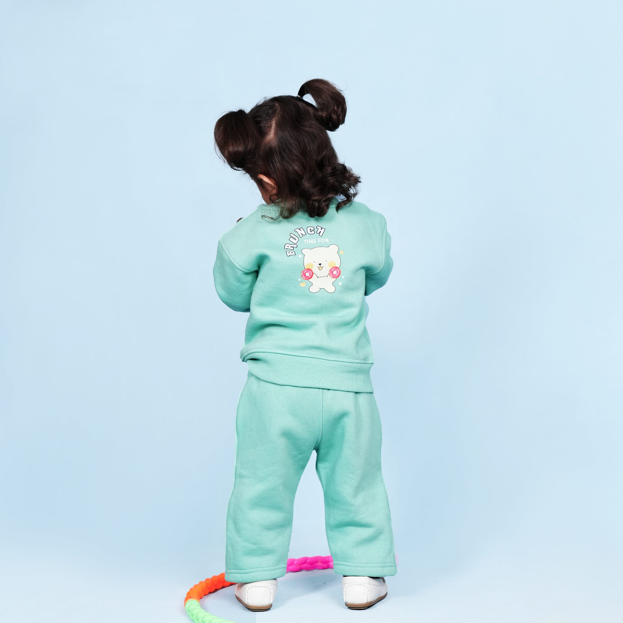 Brunch Time Mint Fleece Sweatshirt Set