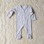 Soft Cotton Baby Romper — Beige Forest