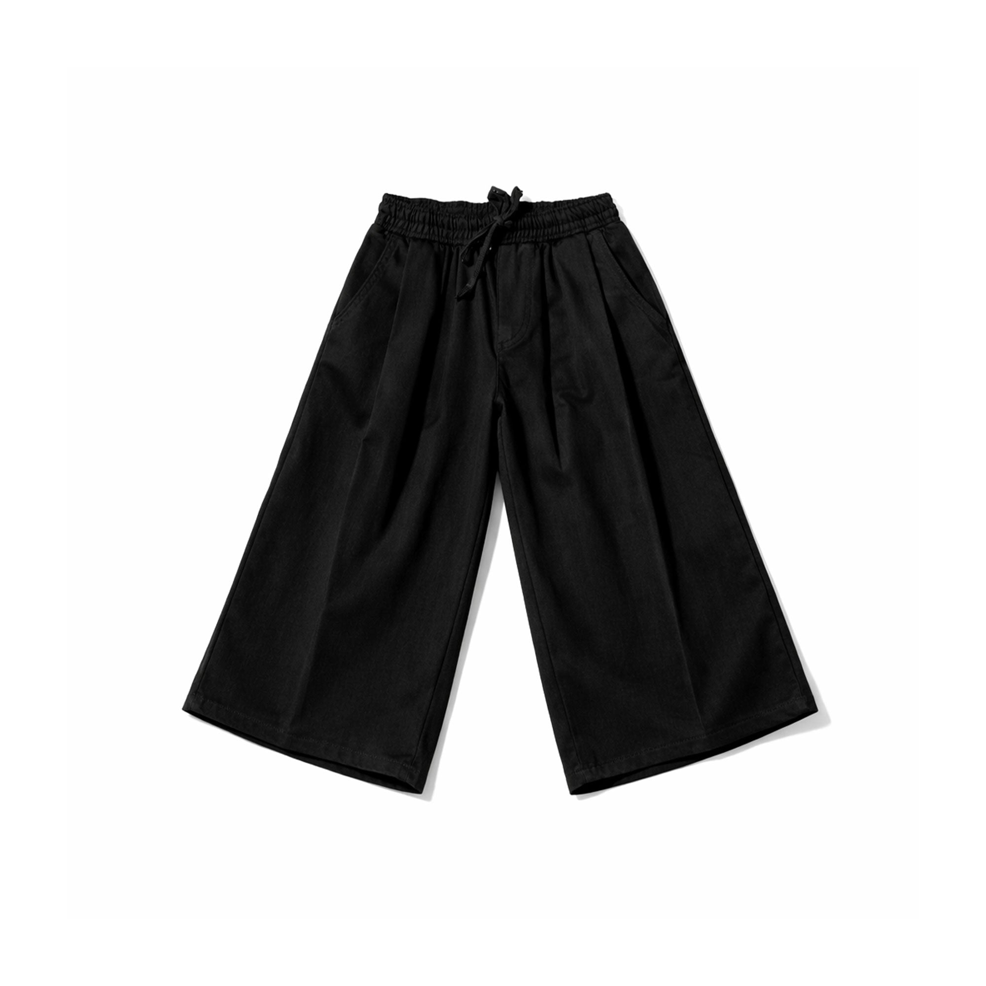 Classic Black Wide-Leg Trousers
