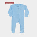 Soft Cotton Baby Romper — Sky Blue