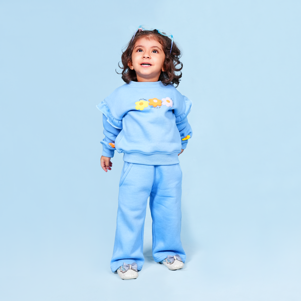 Bloom Blue Fleece Set