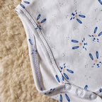 2-Pack Soft Cotton Baby Bodysuits — Bunny Print Set