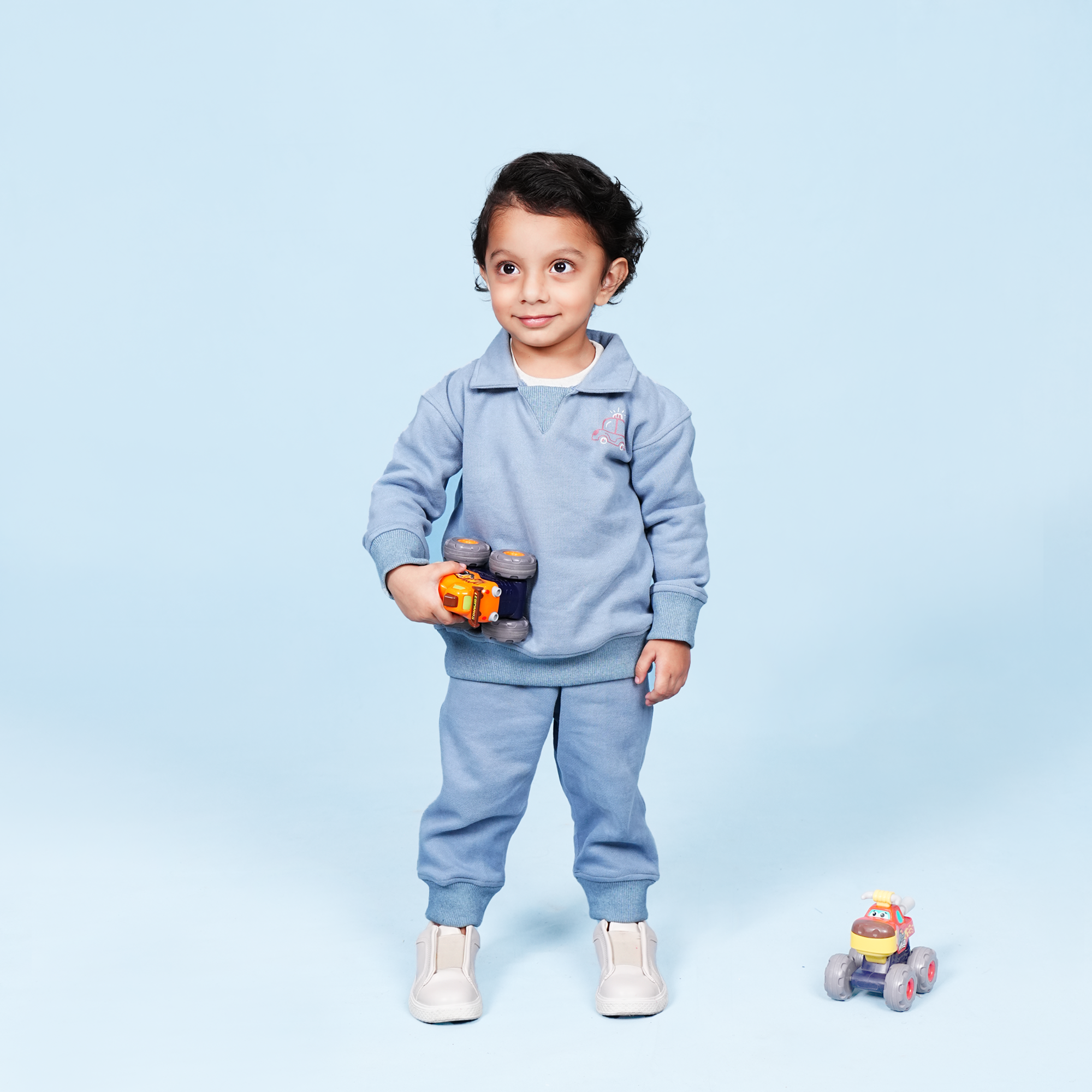 Blue Fleece Collar Set – Playtime Cozy Edit