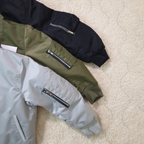 Gray Kids Bomber Jacket