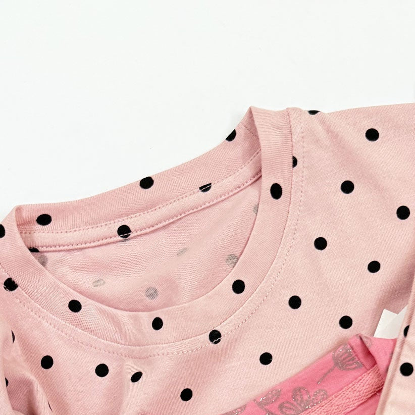 Soft Pink Co-Ord Set – Relaxed Fit Top with Skirt