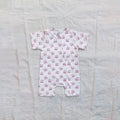 Deer Cotton Zip Half Romper
