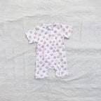 Deer Cotton Zip Half Romper