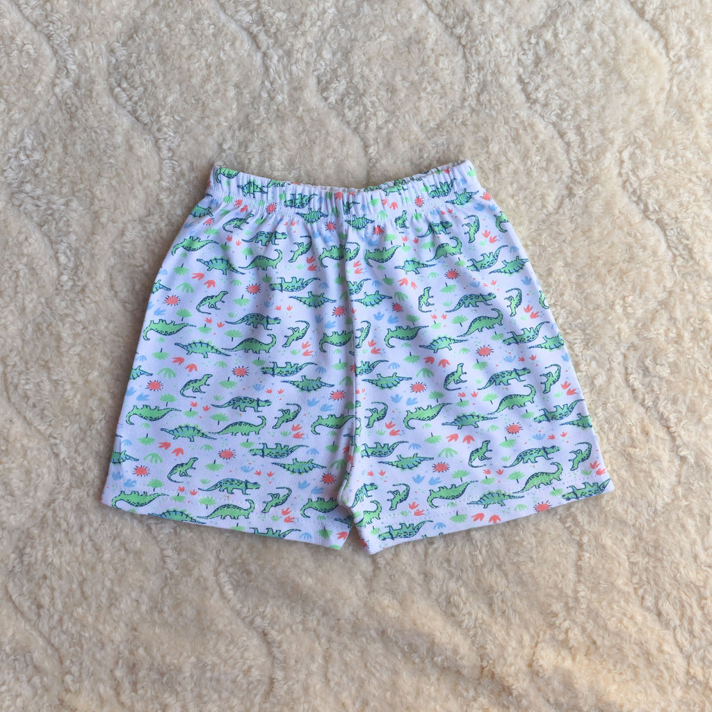 Dino Print Cotton Co-ord Set (2-Piece)