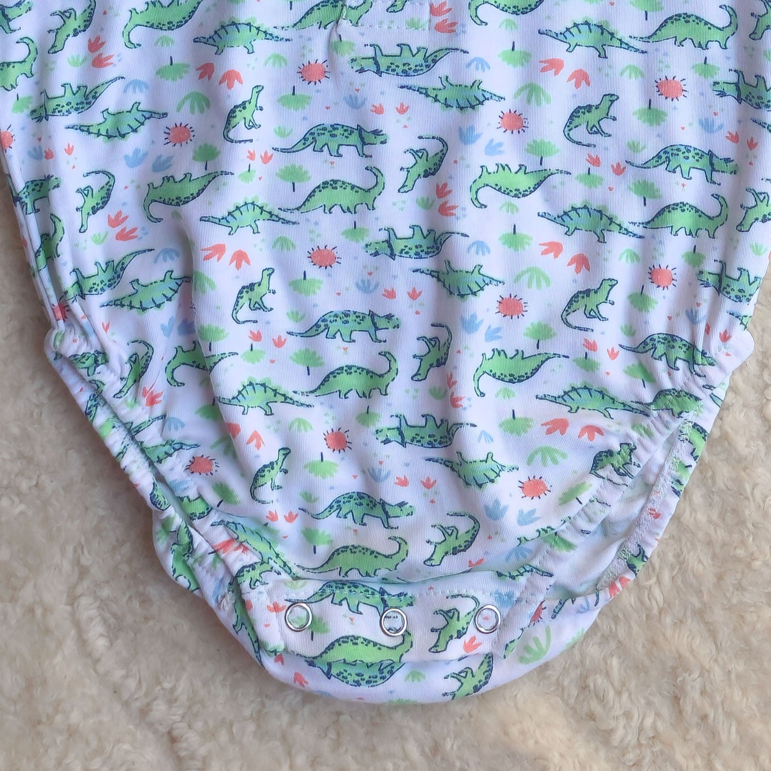 Dino Print Cotton Co-ord Set (2-Piece)