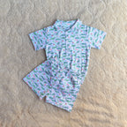 Dino Print Cotton Co-ord Set (2-Piece)