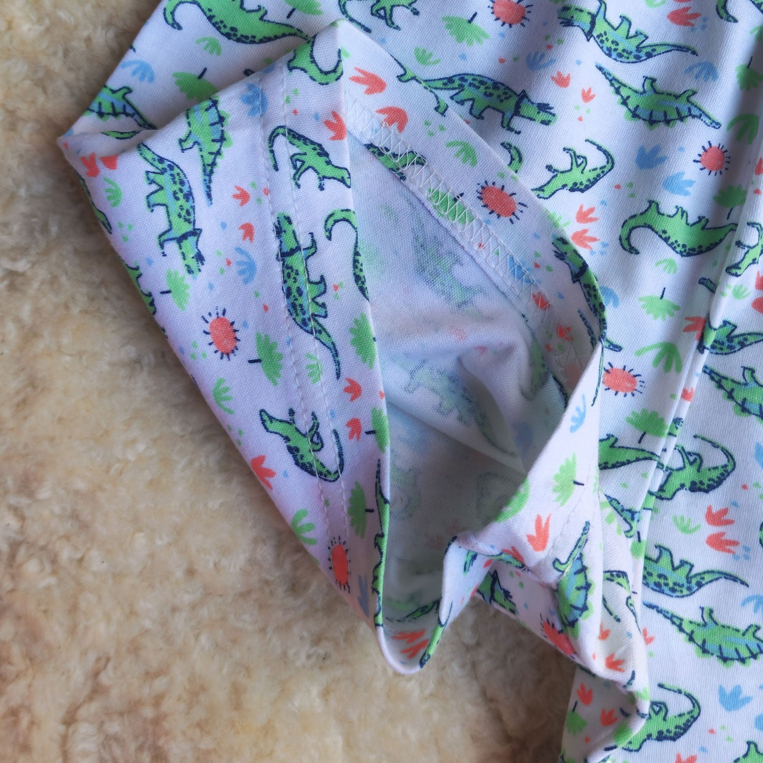 Dino Print Cotton Co-ord Set (2-Piece)