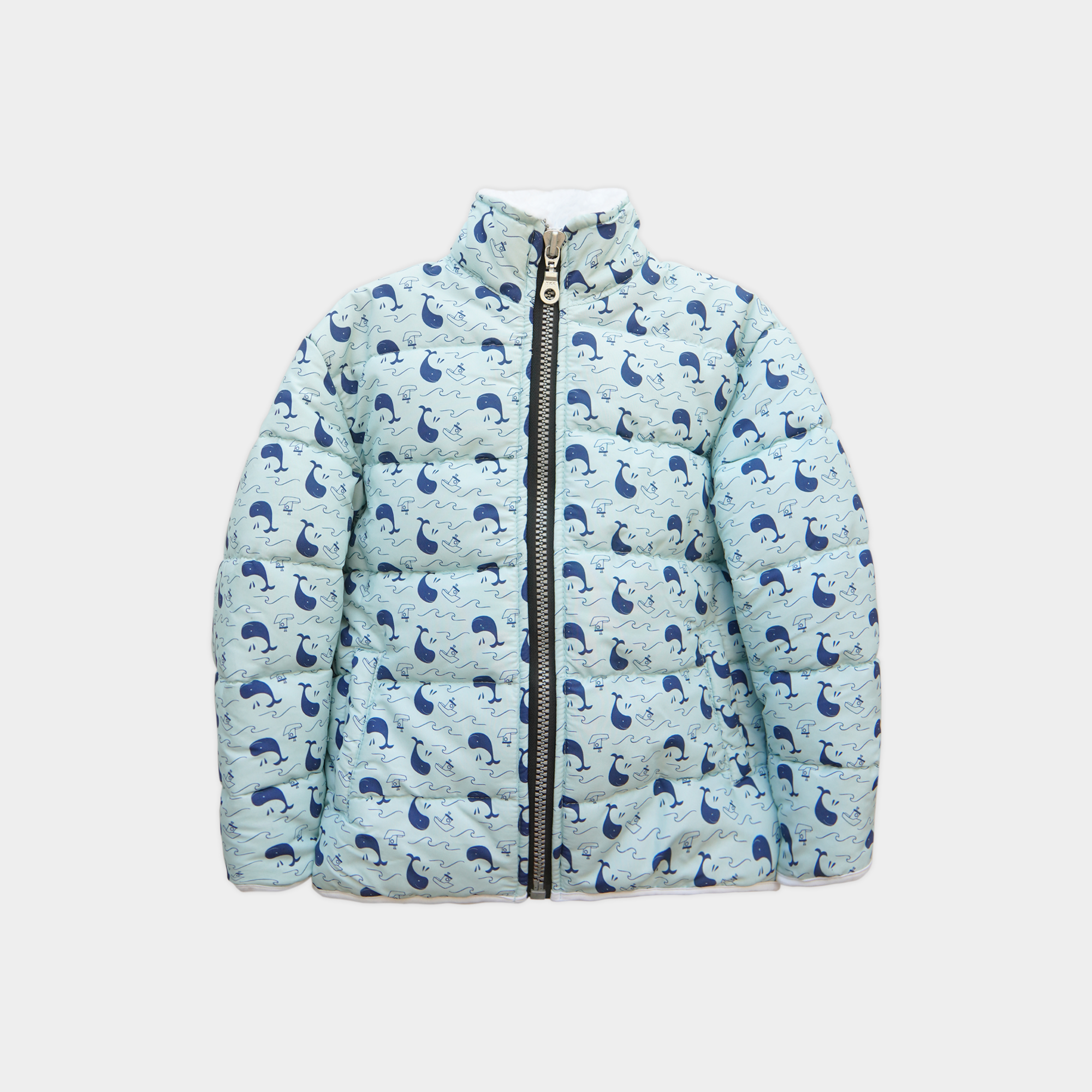 Blue Whale Puffer Jacket