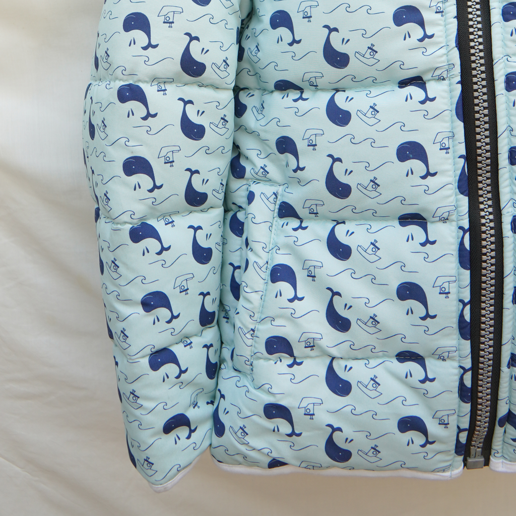 Blue Whale Puffer Jacket