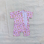Blossom Bee  Cotton Zip Half Romper