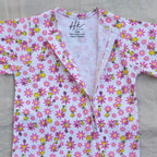 Blossom Bee  Cotton Zip Half Romper