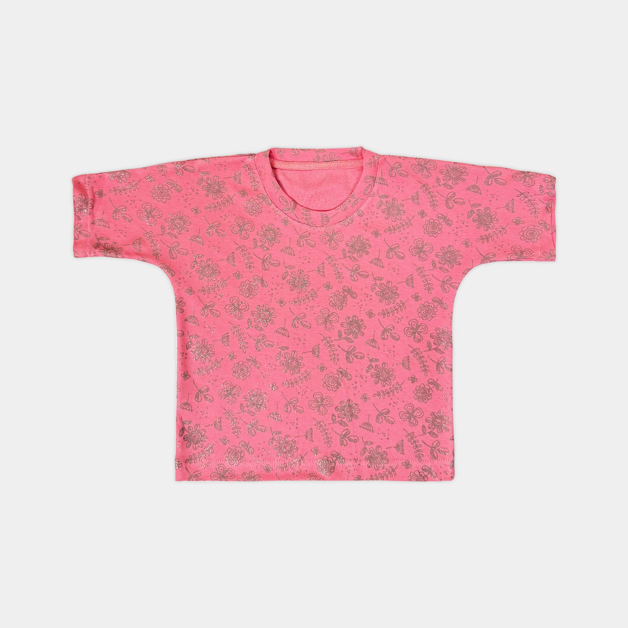 Pink Glittery Co-Ord Set – Relaxed Fit Top with Skirt