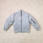 Gray Kids Bomber Jacket