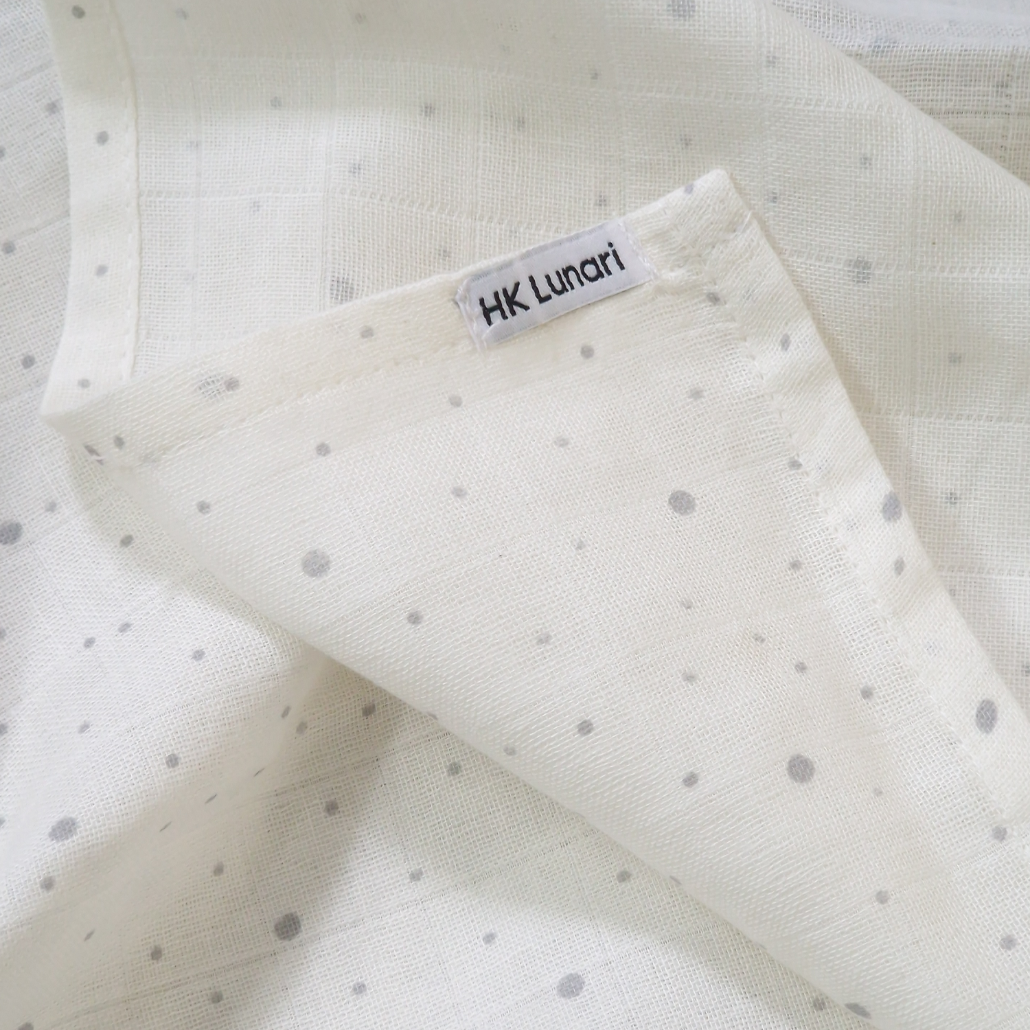 Muslin Swaddle Sheets – Grey & Dots