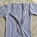 Pack of 2 Baby Cotton Rompers – power print & gray Sleepsuits