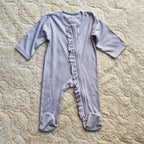 Pack of 2 Baby Cotton Rompers – power print & gray Sleepsuits