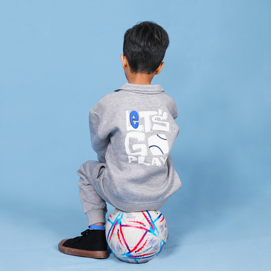 Gray Fleece Collar Set – Playtime Cozy Edit