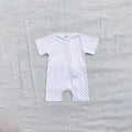 Heart Cotton Zip Half Romper