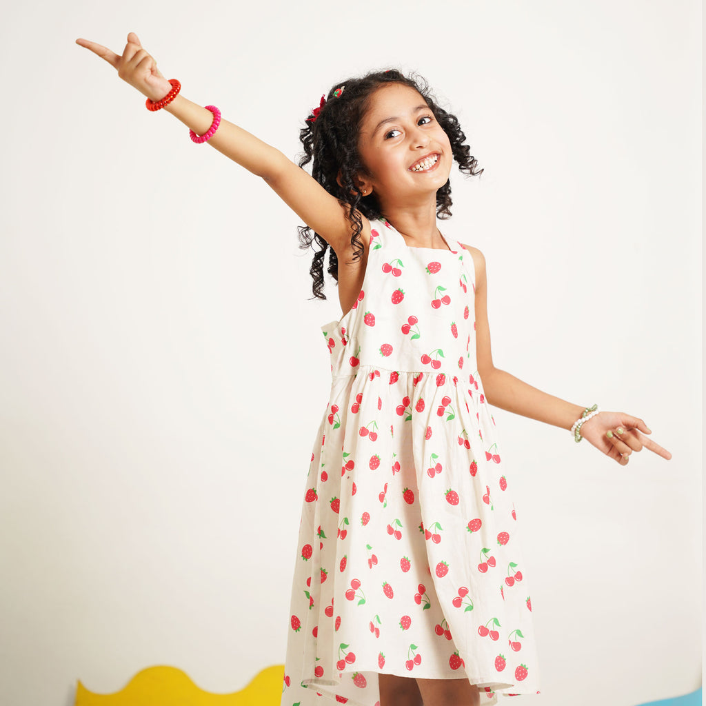 High - Low Strawberry Frock