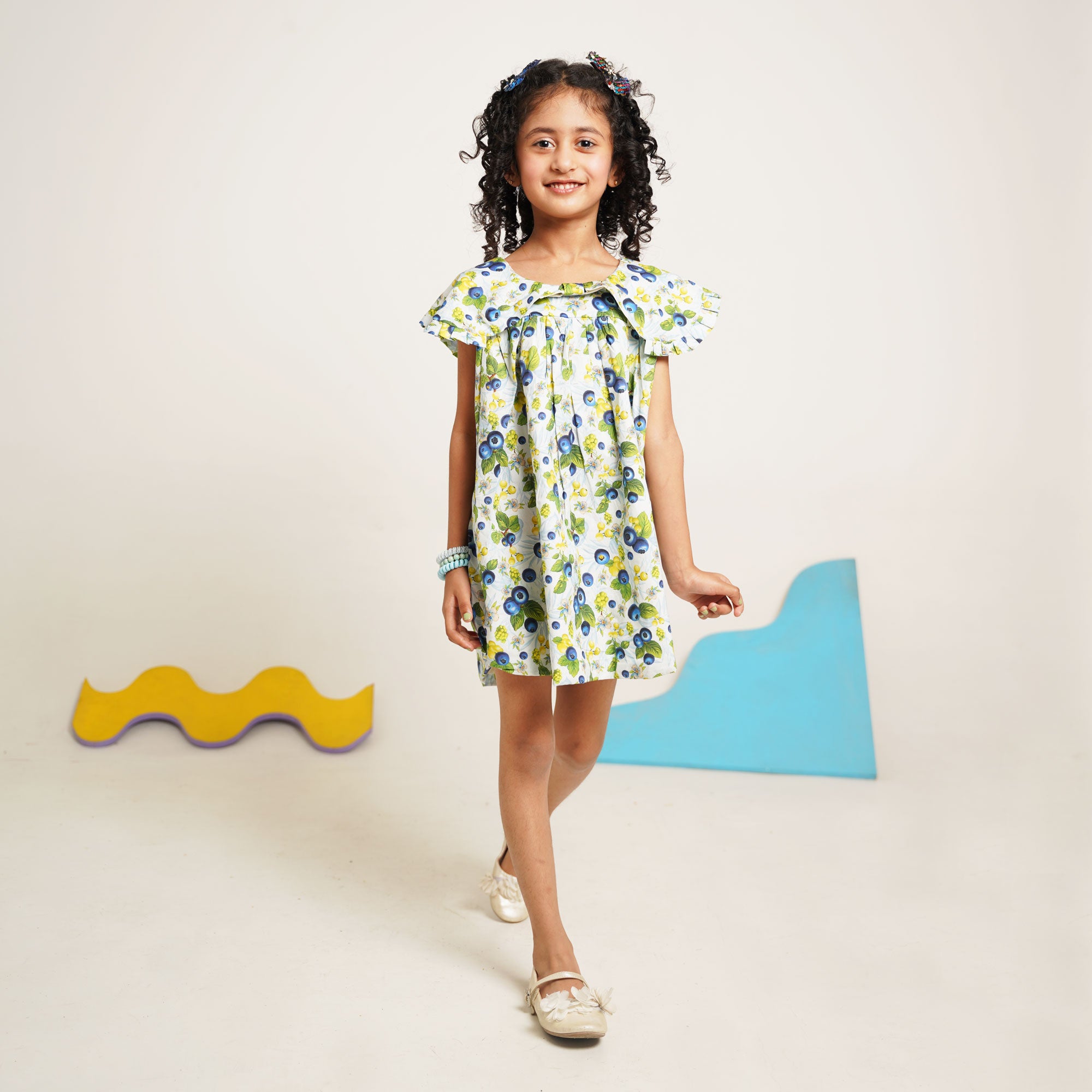 Berries Print Flared Top