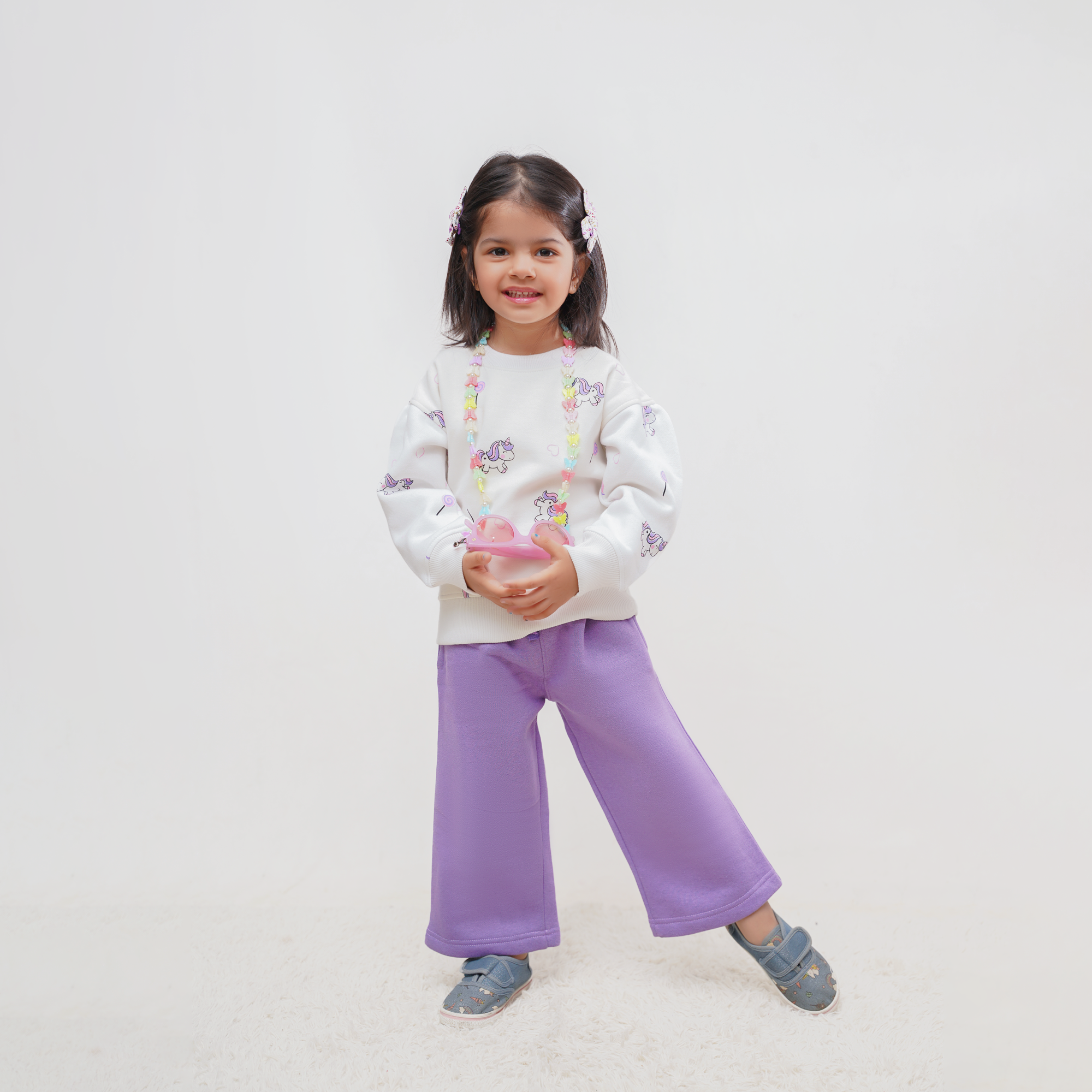 Girl Unicorn Sweatshirt & Trouser Set