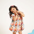 Butterfly Print Flared Top