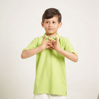Neon Green Cotton Polo Shirt