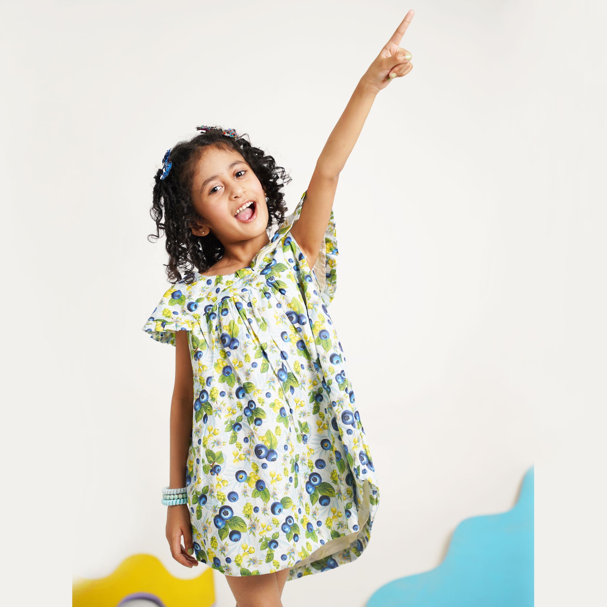 Berries Print Flared Top